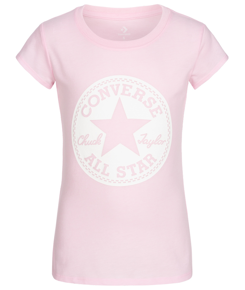 converse t shirt kids pink