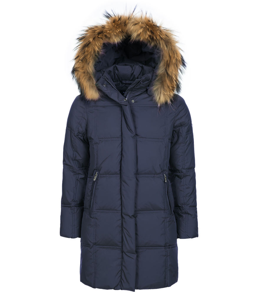 Kids Style Lounge | Eddie Pen Paradise down coat with real fur - navy ...